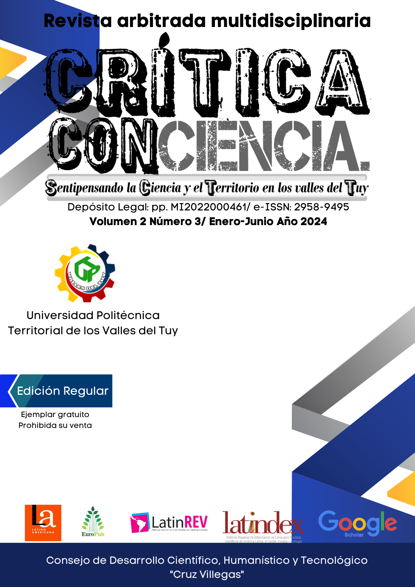 Ver Vol. 2 Núm. 3 (2024): Revista Crítica con Ciencia